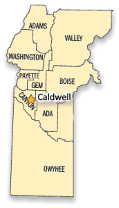 Brands district map with Caldwell