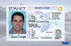 Sample Idaho Driver's license 
