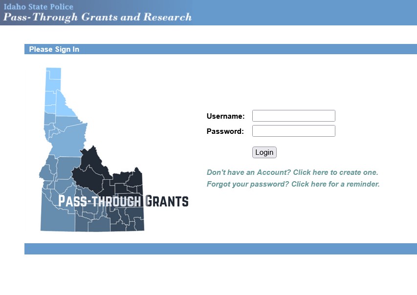 Grants Management System Login Picture