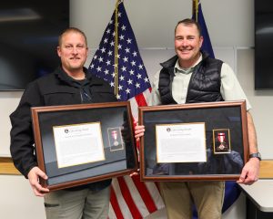 Life Saving Award with Detectives Pohanka and Wood