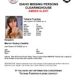 AMBER Alert poster for Tatiana Fuentes