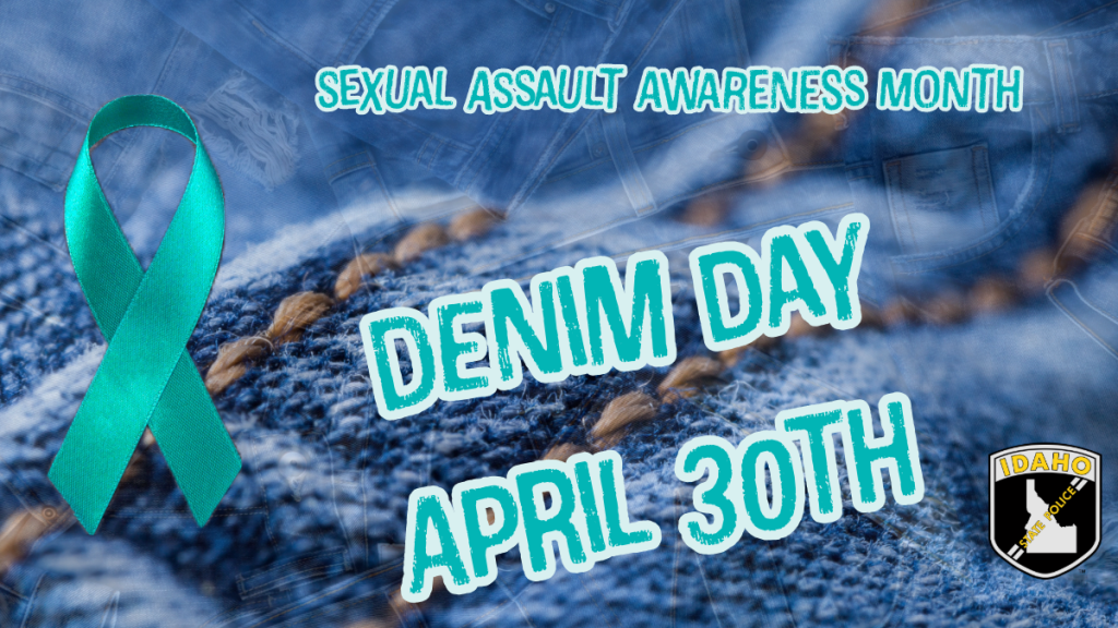 2025 Sexual Assault Awareness Month graphic for Demim Day
