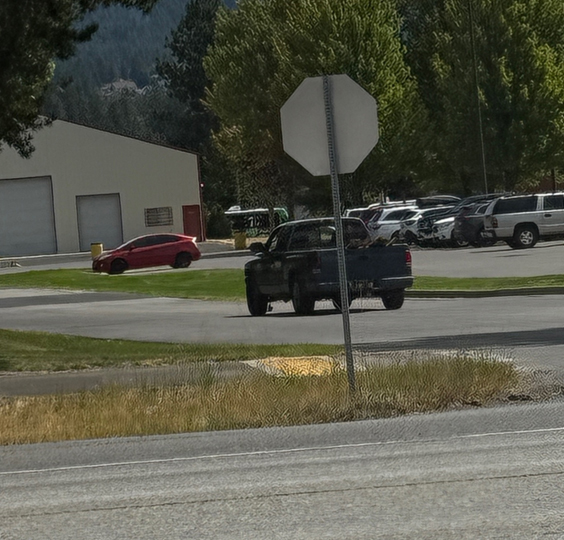 ISP is seeking a blue Dodge Dakota with unknown license plates that rear-ended another vehicle and then fled the scene.
