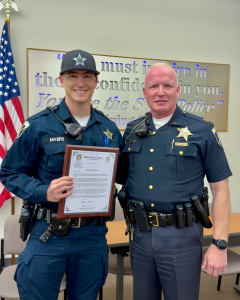 Trooper Timothy Myers receives Letter of Commendation