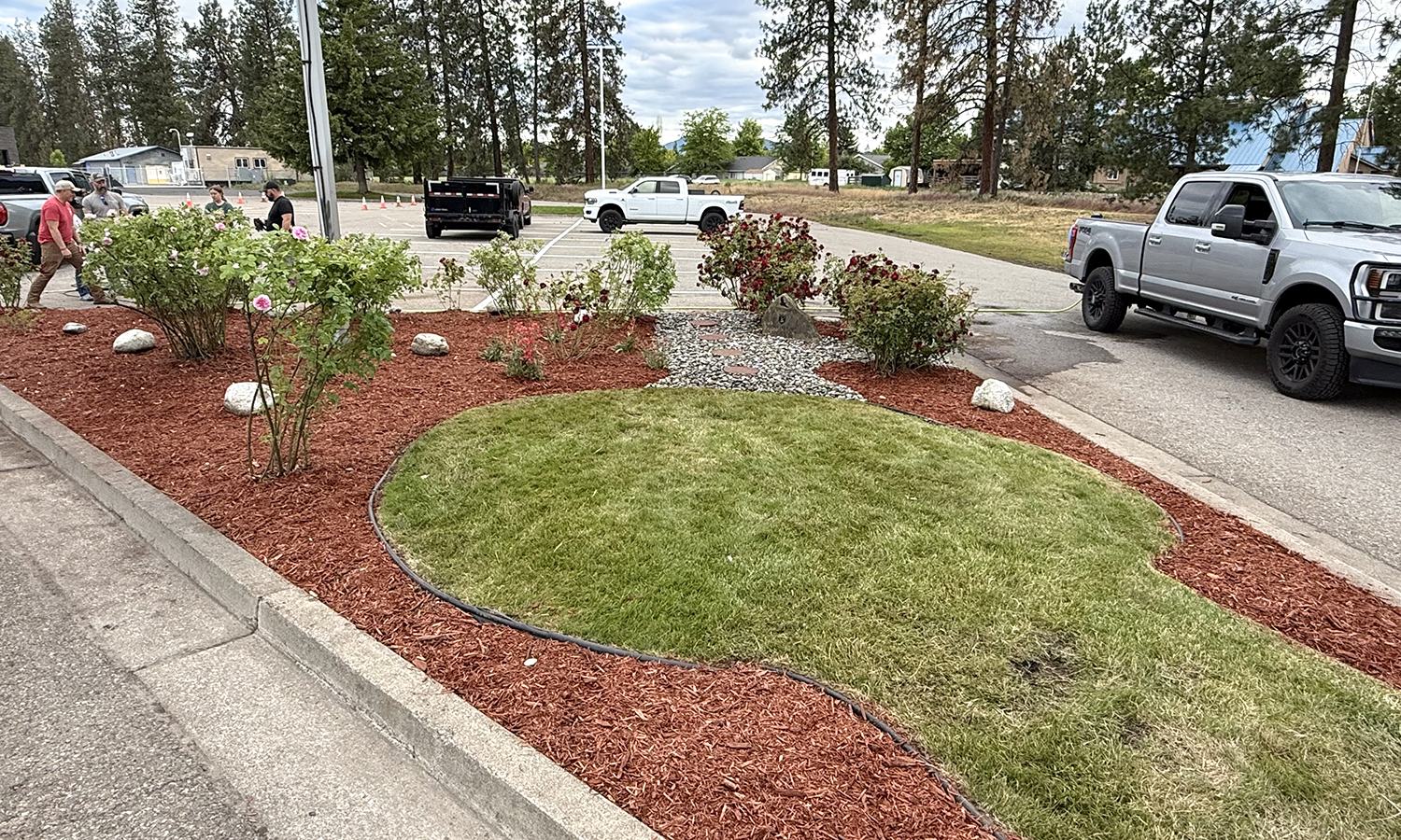ISP Corporal Linda Huff Memorial Garden after revitalization.