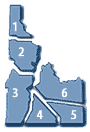 6 Idaho regions